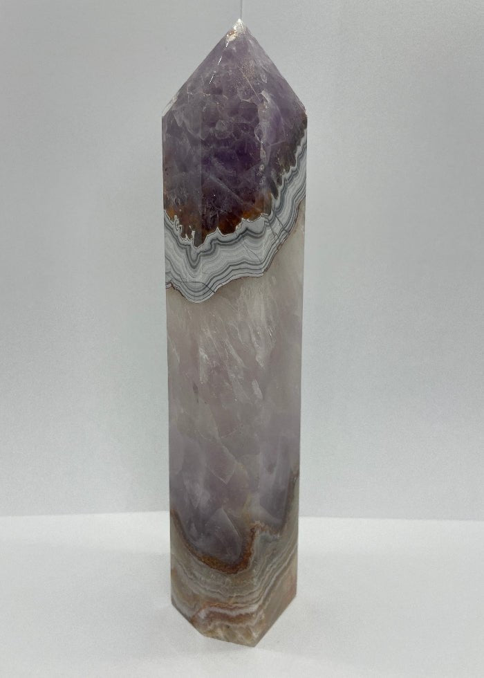 Amethyst/Achat/Quarz Turm Nr.2 - Mineralien - Kiste