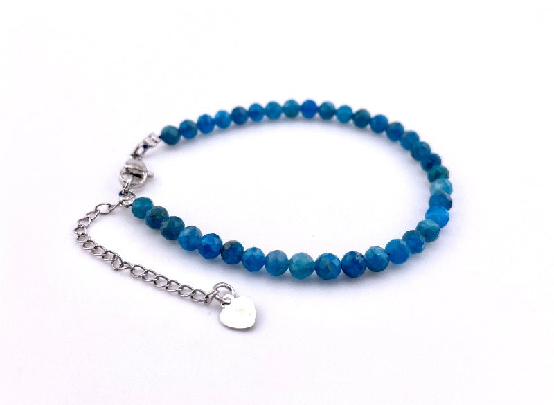 Apatit Armband Facettiert 4mm