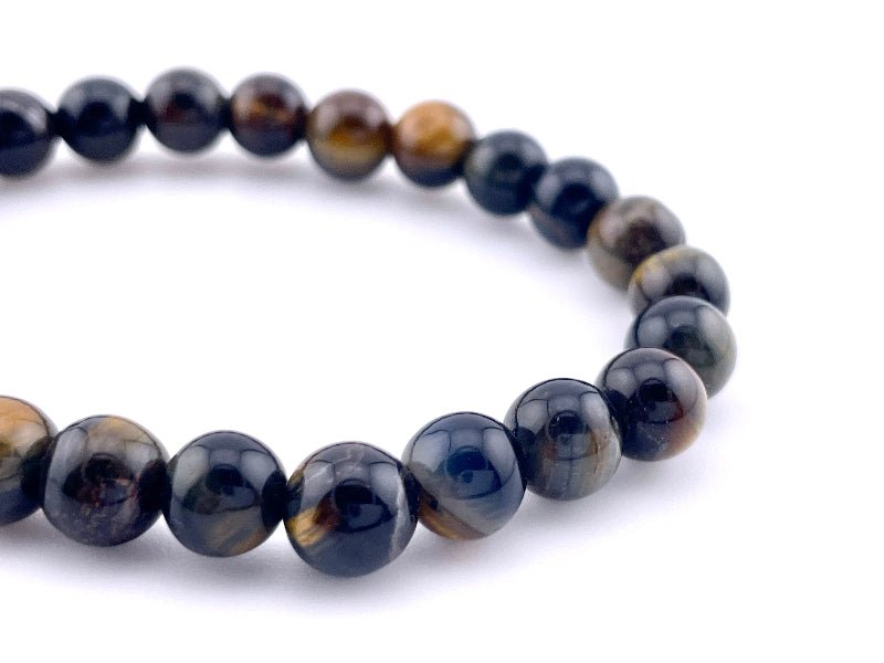 Blaue - Tigerauge Armband 8mm für Frauen