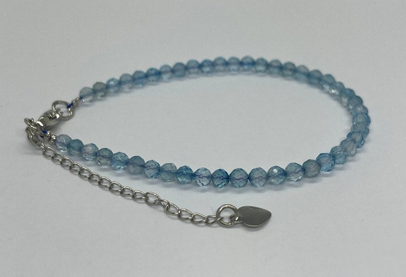 Blauer - Topas Armband Facettiert - Mineralien - Kiste