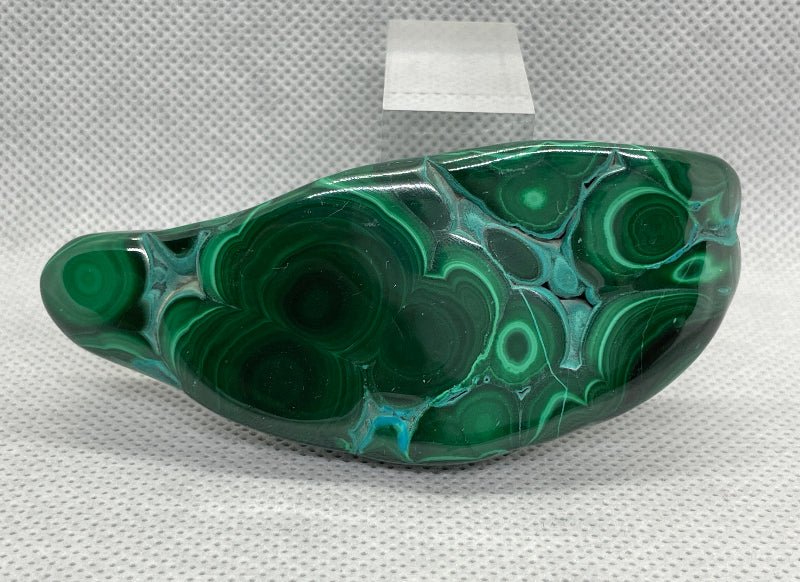 Chrysokoll - Malachit Handschmeichler Nr.2 - Mineralien - Kiste