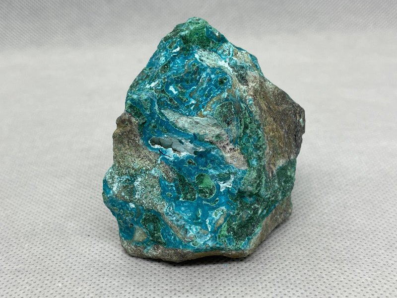 Chrysokoll - Malachit Rohstein Nr.2 - Mineralien - Kiste