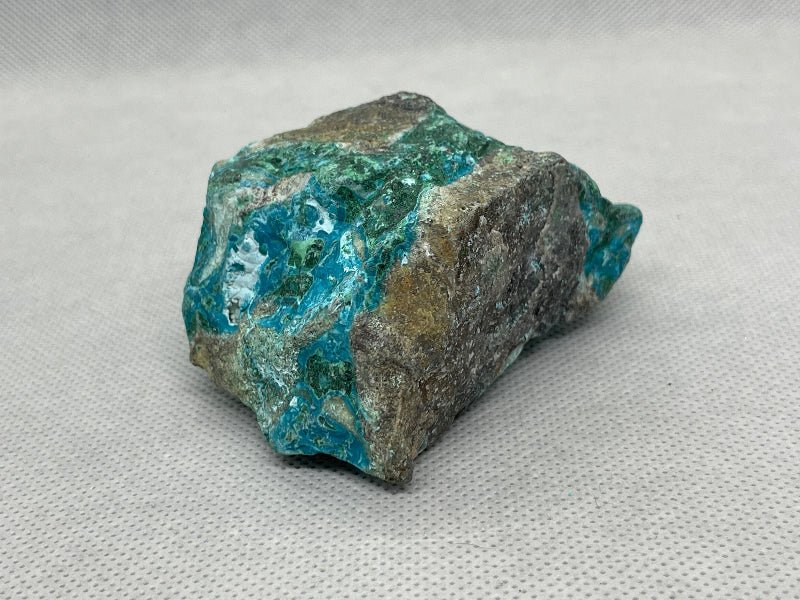 Chrysokoll - Malachit Rohstein Nr.2 - Mineralien - Kiste
