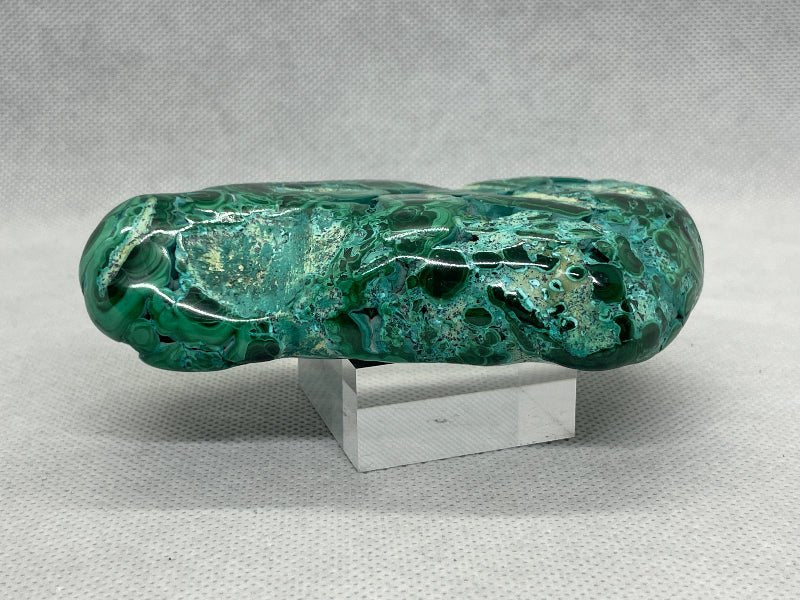 Chrysokoll - Malachit Handschmeichler Nr.1 - Mineralien - Kiste