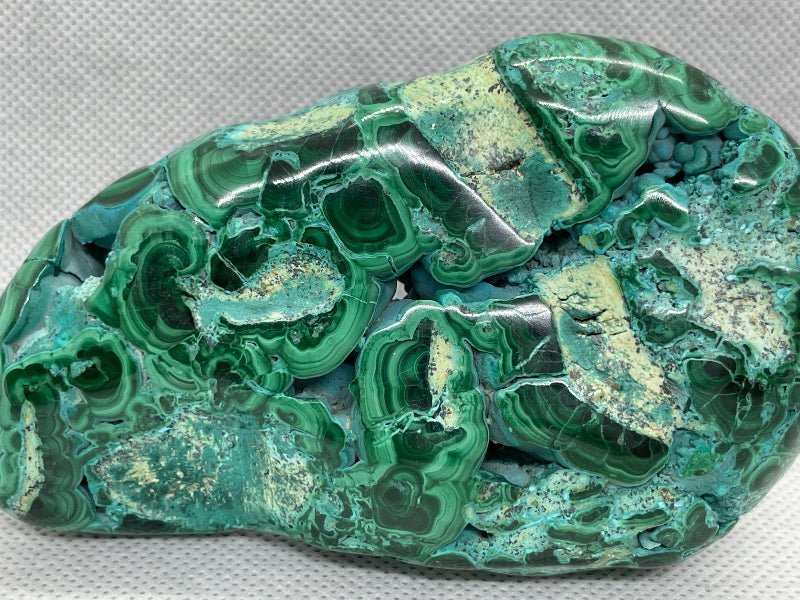 Chrysokoll - Malachit Handschmeichler Nr.1 - Mineralien - Kiste