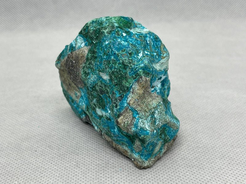 Chrysokoll - Malachit Rohstein Nr.2 - Mineralien - Kiste