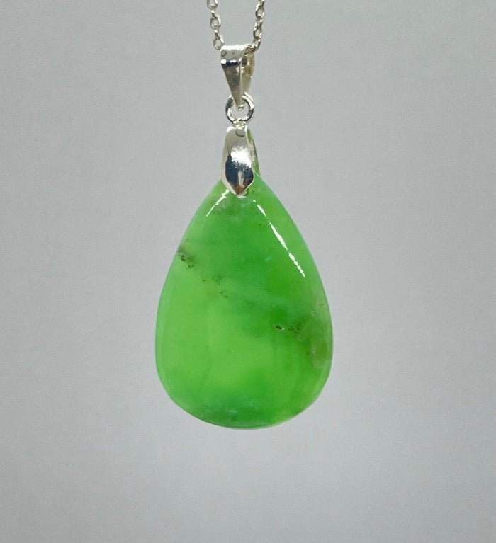 Chrysopras Anhänger Nr.6 - Mineralien - Kiste