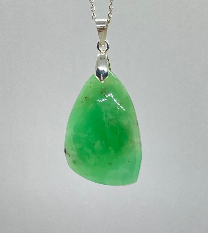 Chrysopras Anhänger Nr.9 - Mineralien - Kiste