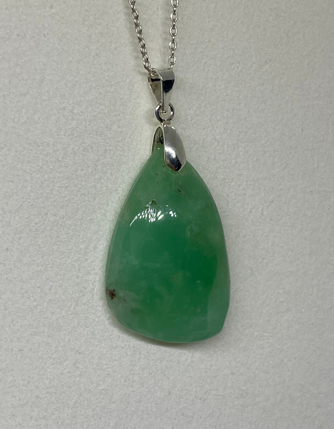 Chrysopras Anhänger Nr. 9