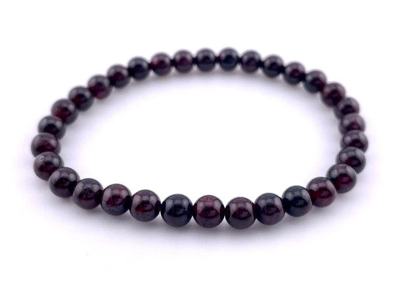 Granat Armband elastisch, 6mm perlen, ideal für Frauen, getragen auf Handgelenk