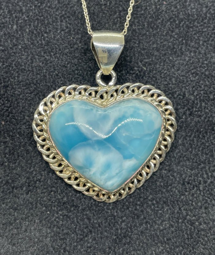 Larimar Anhänger Nr.1 - Mineralien - Kiste