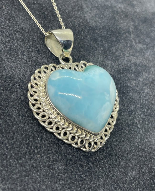 Larimar Anhänger Nr.2 - Mineralien - Kiste