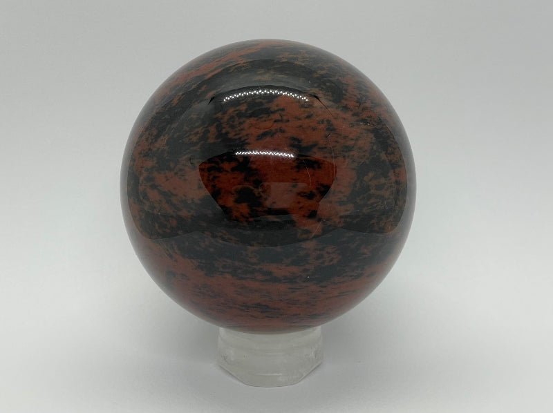 Mahagoni - Obsidian Kugel Nr.2 - Mineralien - Kiste