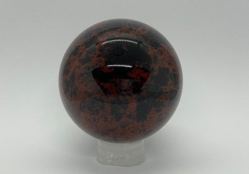 Mahagoni - Obsidian Kugel Nr.3 - Mineralien - Kiste