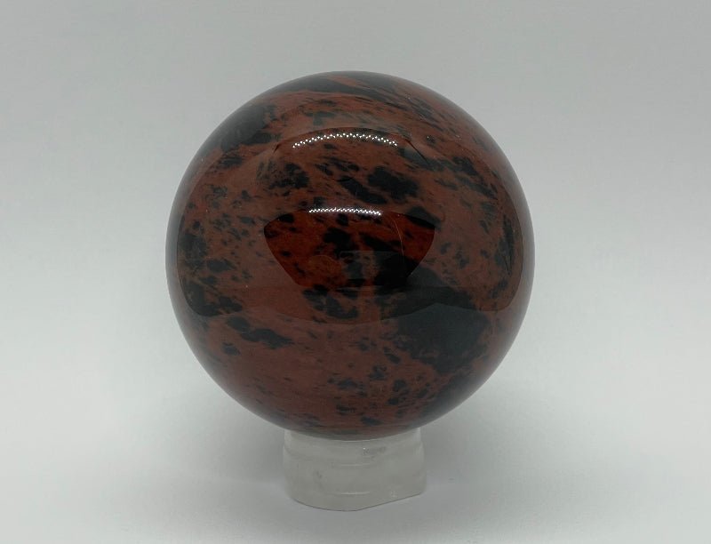 Mahagoni - Obsidian Kugel Nr.3 - Mineralien - Kiste