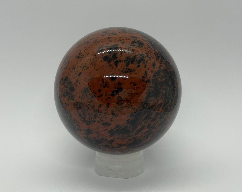 Mahagoni - Obsidian Kugel Nr.4 - Mineralien - Kiste