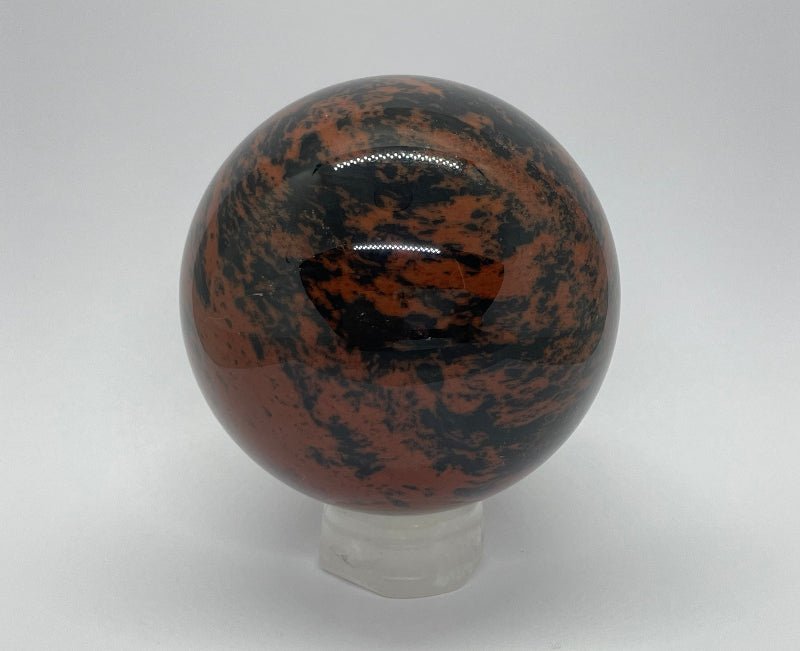 Mahagoni - Obsidian Kugel Nr.1 - Mineralien - Kiste