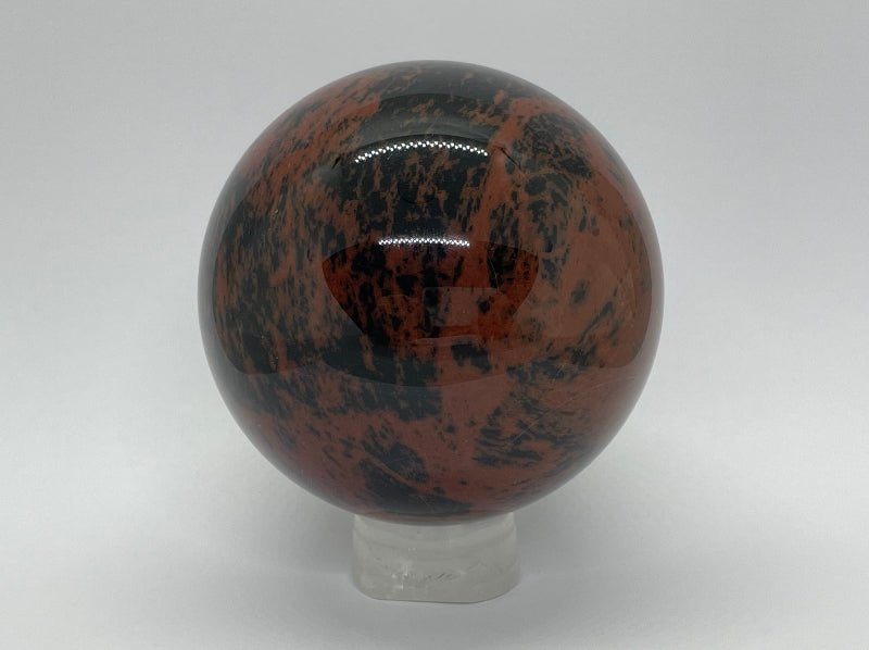 Mahagoni - Obsidian Kugel Nr.2 - Mineralien - Kiste