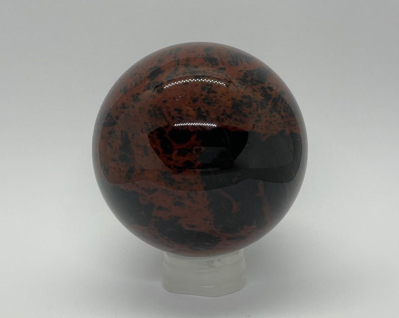 Mahagoni - Obsidian Kugel Nr.3 - Mineralien - Kiste