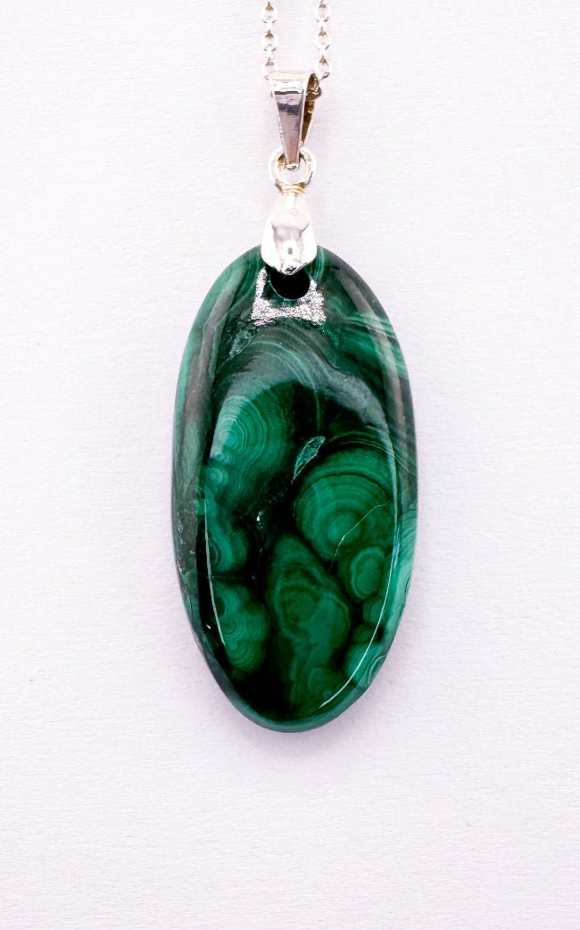 Malachit Anhänger mit silber
