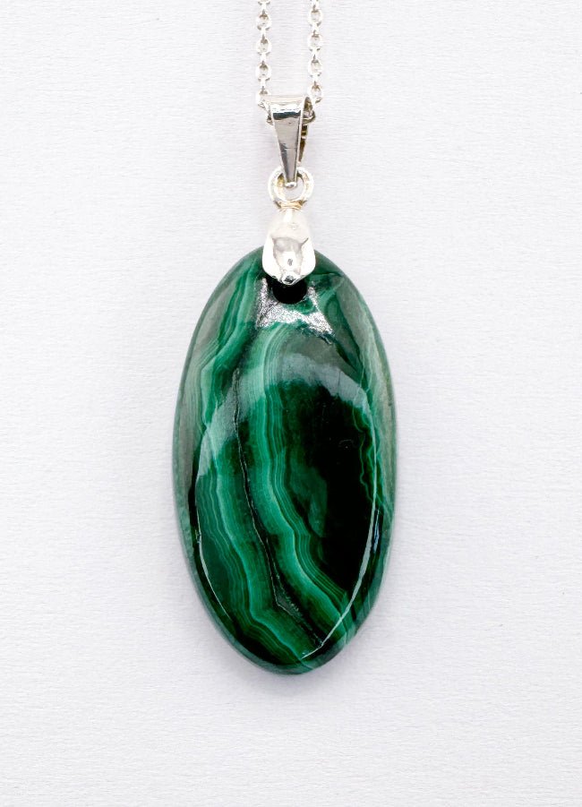 Malachit Anhänger mit Silber925
