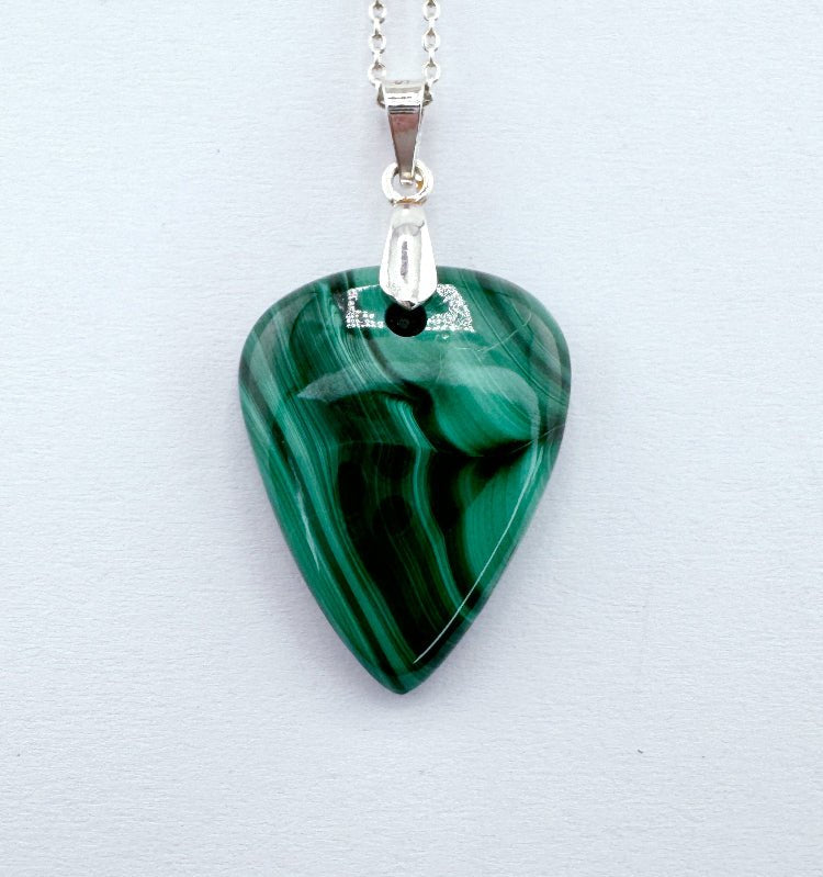 Malachit Anhänger Schmuck aus Silber