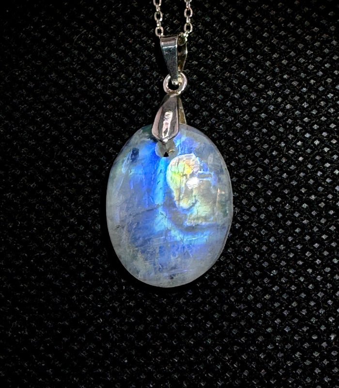 Mondstein Schmuck Anhänger mit Silber