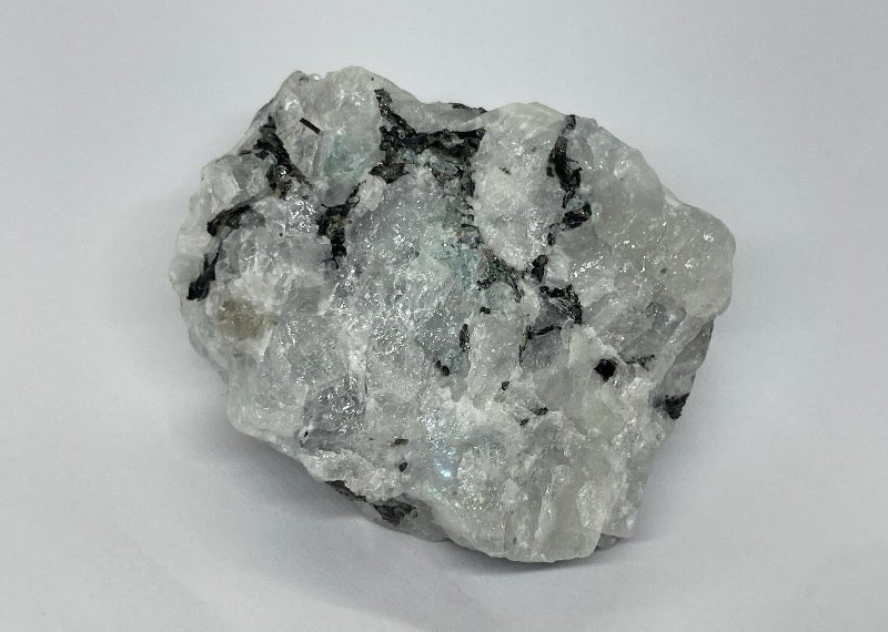 Echte Mondstein Rohstein mit blauem Schimmer