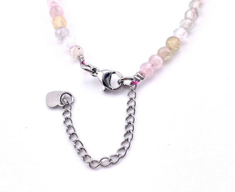 Morganit Armband Facettiert mit Einstellbarem Verschluss