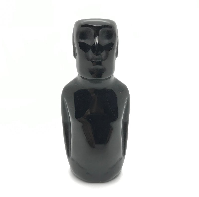 Obsidian Figur "Moai" - Mineralien - Kiste