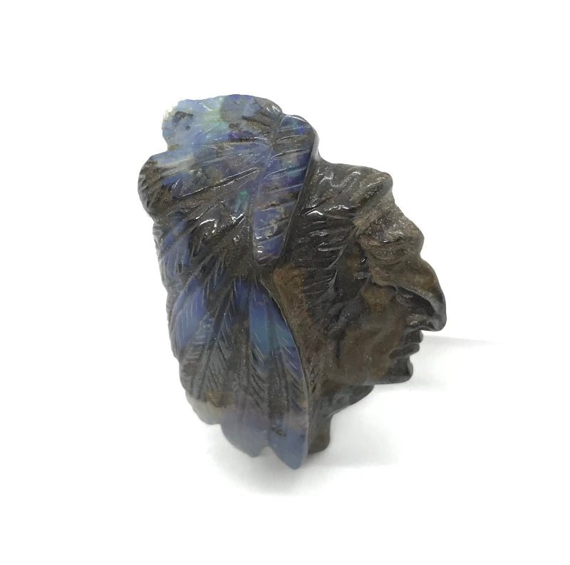 Opal Indianer Statuette – Symbol für Spiritualität und Harmonie