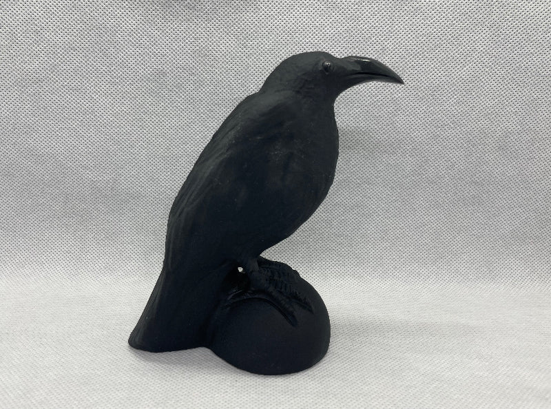 Rabe aus Obsidian - Mineralien - Kiste