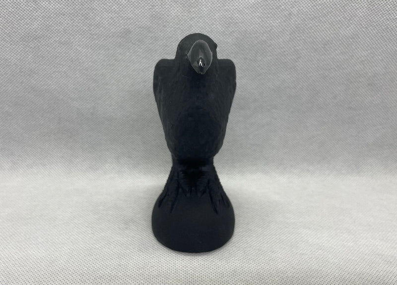 Rabe aus Obsidian - Mineralien - Kiste