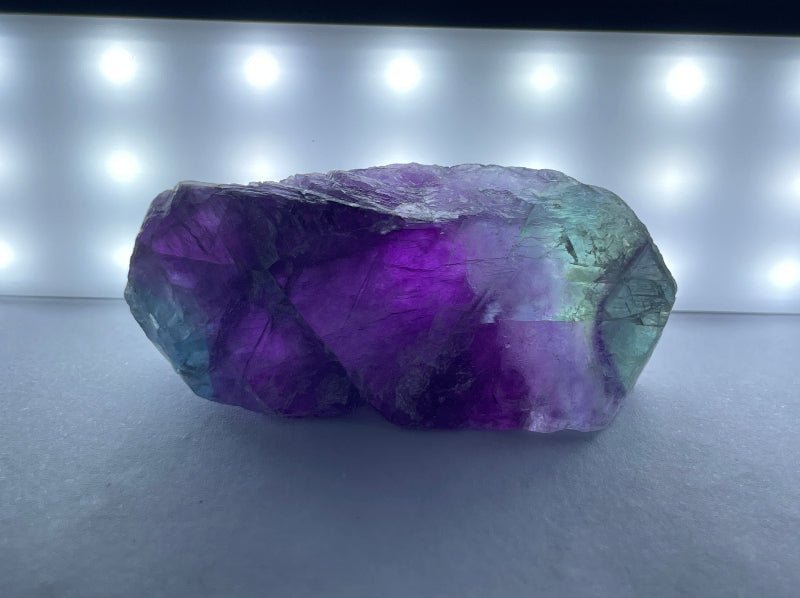 Regenbogen - Fluorit Rohstein Nr.3 - Mineralien - Kiste