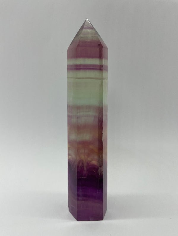Regenbogen - Fluorit Spitze Nr.15 - Mineralien - Kiste