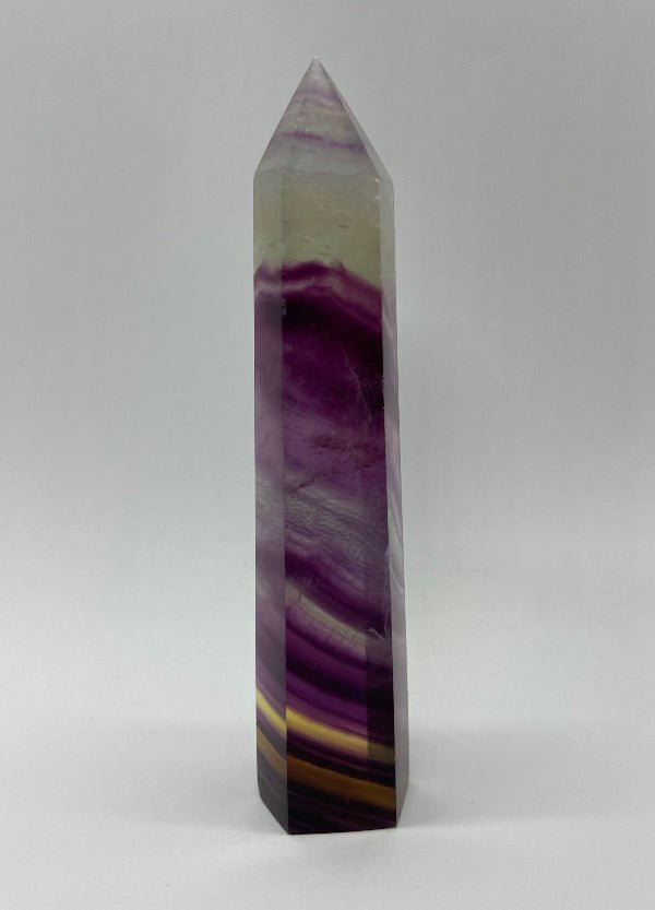 Regenbogen - Fluorit Spitze Nr.17 - Mineralien - Kiste