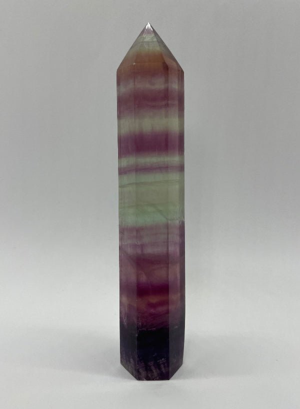 Regenbogen - Fluorit Spitze Nr.18 - Mineralien - Kiste