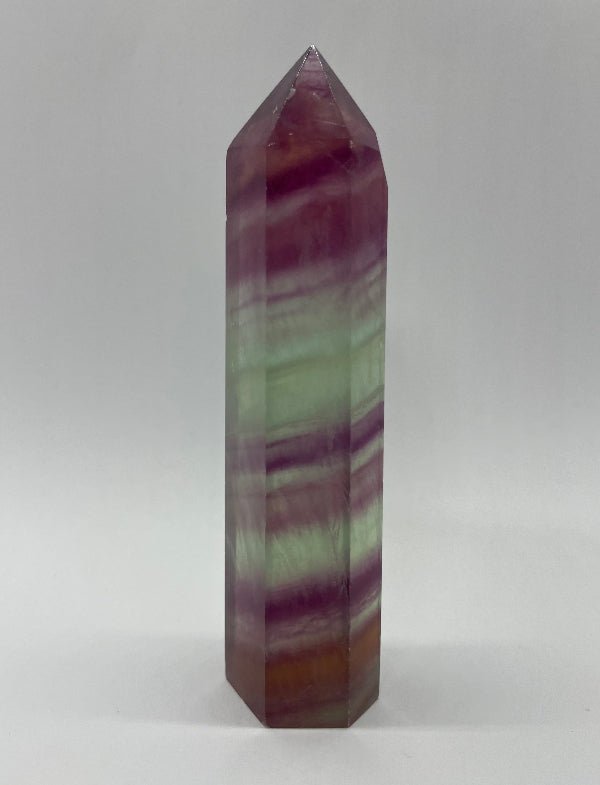 Regenbogen - Fluorit Spitze Nr.19 - Mineralien - Kiste