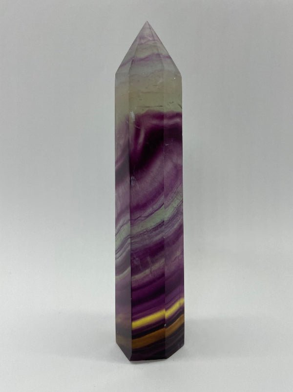 Regenbogen - Fluorit Spitze Nr.17 - Mineralien - Kiste