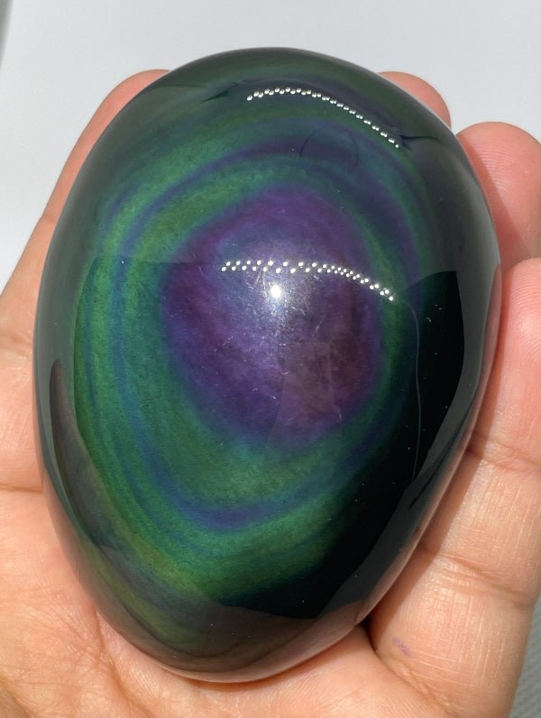 Regenbogen - Obsidian Handschmeichler Nr.1 - Mineralien - Kiste
