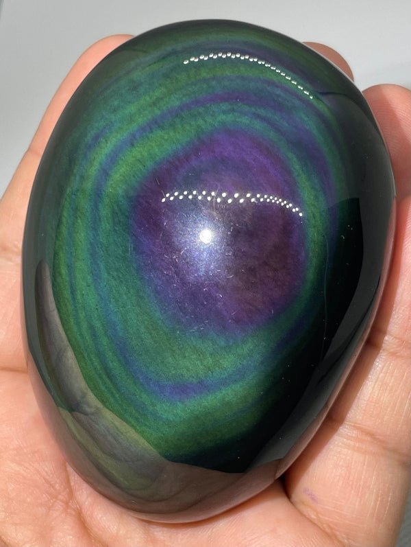 Regenbogen - Obsidian Handschmeichler Nr.1 - Mineralien - Kiste