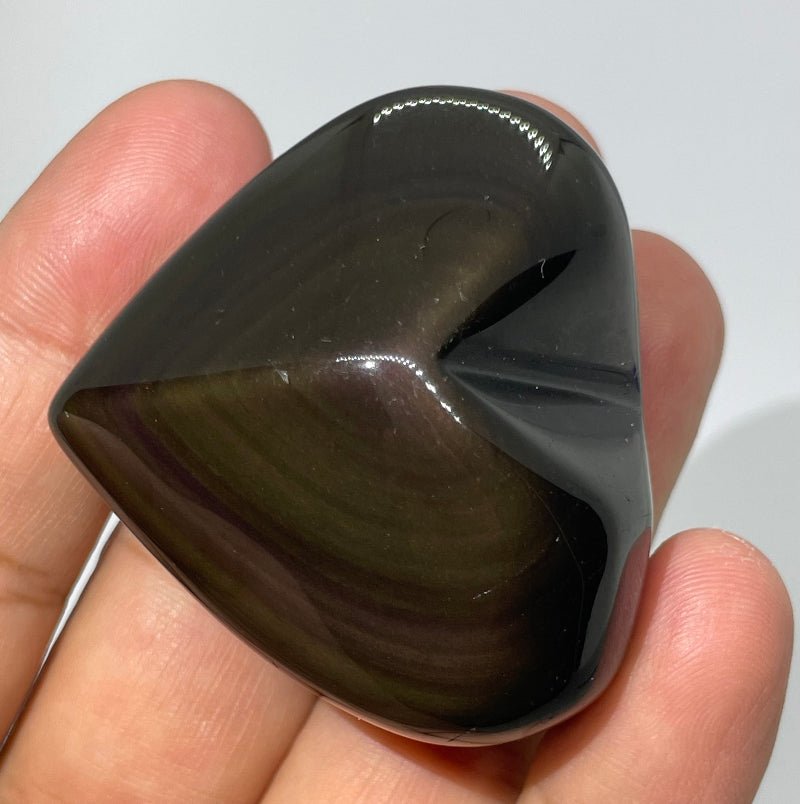 Regenbogen - Obsidian Herz Nr.2 - Mineralien - Kiste