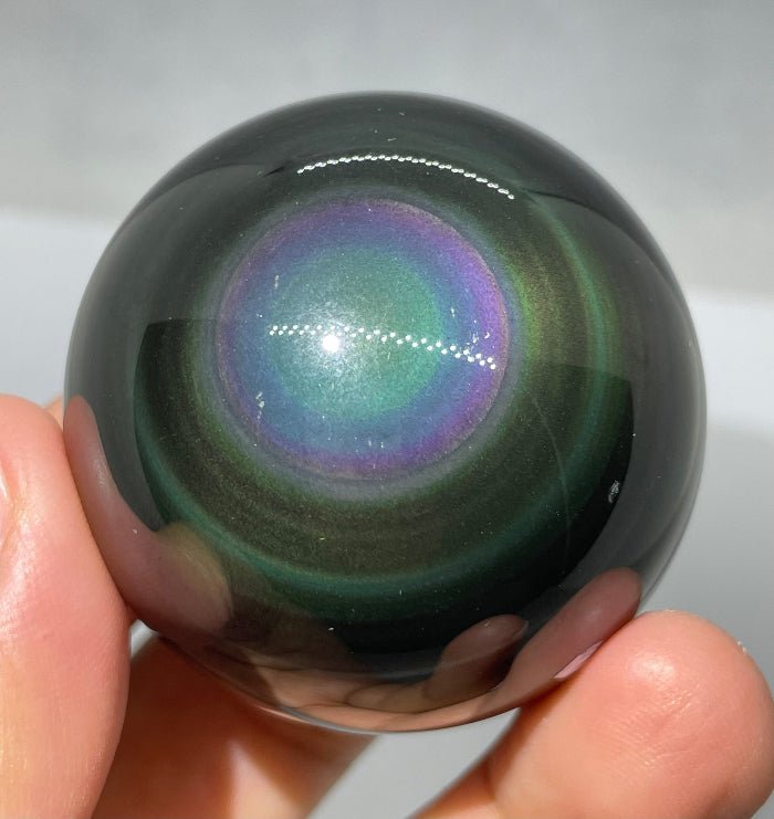 Regenbogen - Obsidian Kugel Nr.3 - Mineralien - Kiste