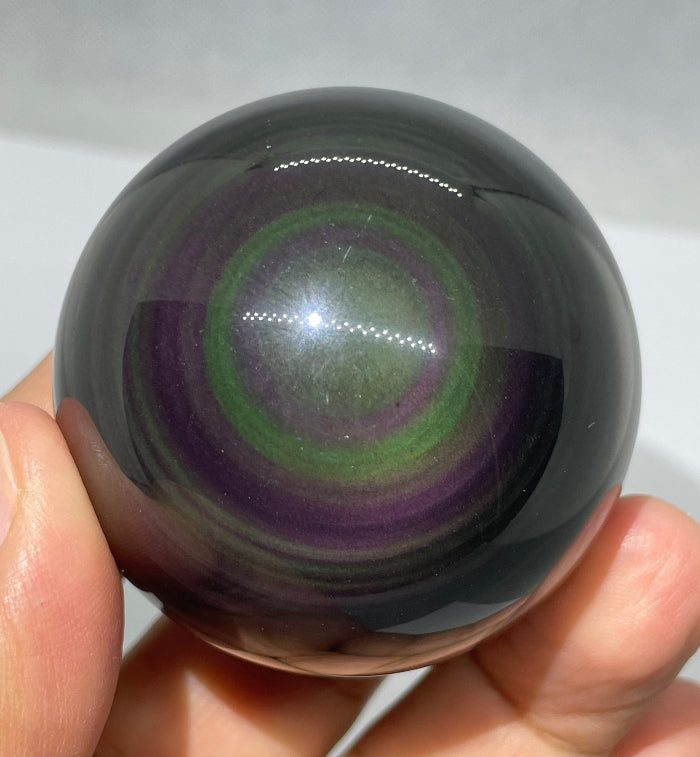 Regenbogen-Obsidian Kugel Nr. 2
