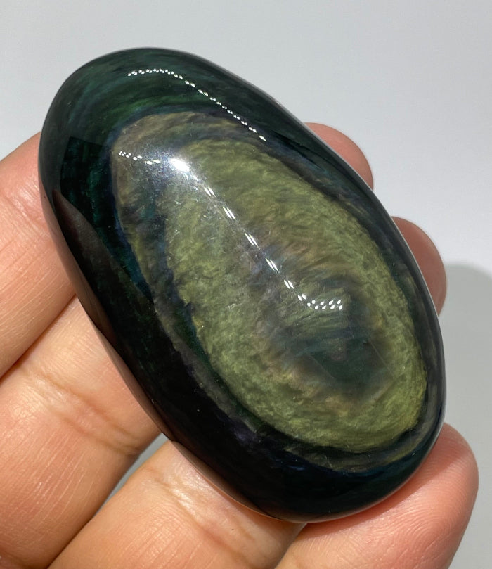 Regenbogen Obsidian Handschmeichler Nr. 2