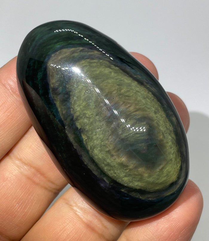 Regenbogen - Obsidian Handschmeichler Nr.2 - Mineralien - Kiste
