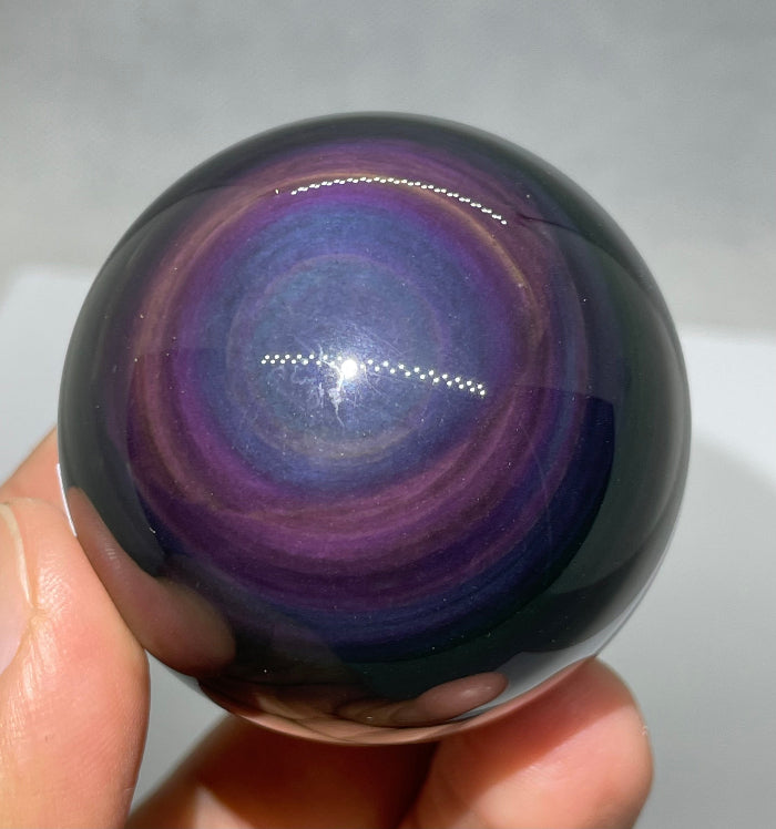 Regenbogen Obsidian Kugel Nr.4