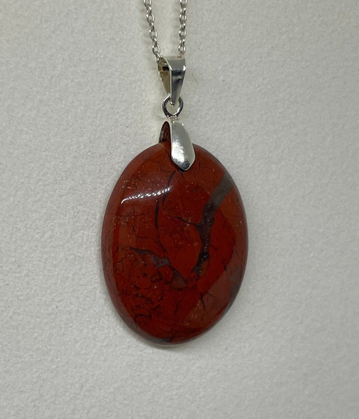 Roter - Jaspis Anhänger Nr.1 - Mineralien - Kiste