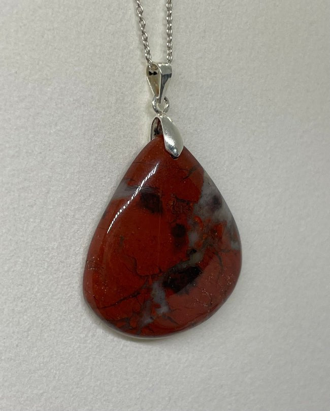 Roter - Jaspis Anhänger Nr.2 - Mineralien - Kiste