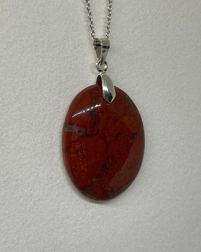 Roter - Jaspis Anhänger Nr.4 - Mineralien - Kiste